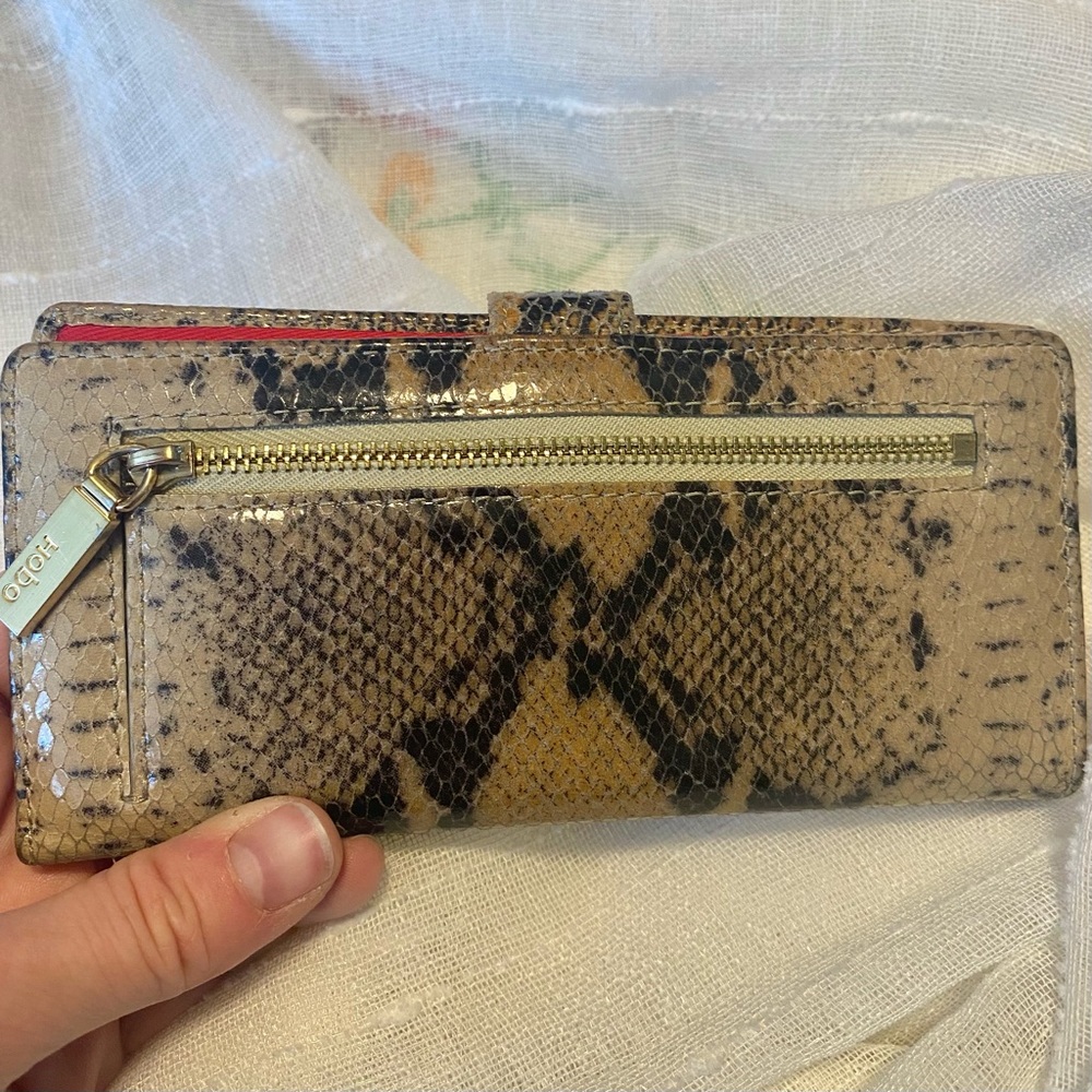 Hobo Brand Python Wallet/Billfold With Red Interi… - image 5